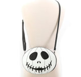 glow in the dark white jack o lantern shoulder bag drop length to approximately hiphip