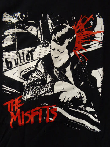 The Misfits bullet black tee with JFK getting shot in the back of the head