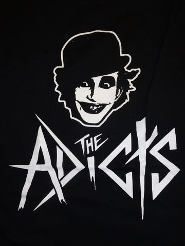 Adicts black tee logo tee with Monkey's image