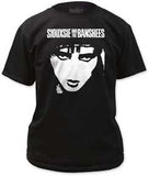 Siouxie and the Banshee black tee with big Siouxsie face