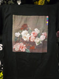 Floral print from Power Corruption and Lies album cover