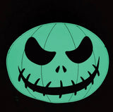 glow in the dark white jack o lantern shoulder bag scary jack skelington face glow