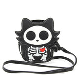 Skeleton Cat Glow in the dark handbag