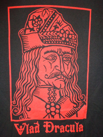 Vlad Dracula mens black tee red print