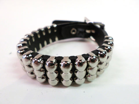 Leather Bracelet with Mini Studs