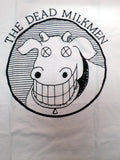 Dead Milkmen white tee with cow logo with xed out eyes
