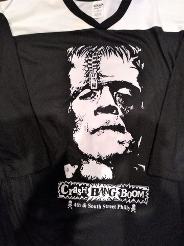 hockey jersey, crash bang boom, frankenstein, punk rock, south street, philly