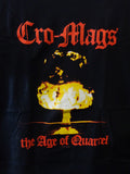 Cro-Mags black t-shirt says The Age of Quarrel and has atomic bomb image