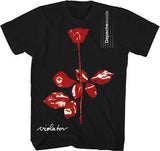 Depeche Mode Violator black tee with red rose