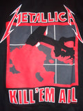 Metallica Kill Em All black tshirt with hammer print