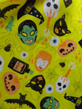 yellow mask print