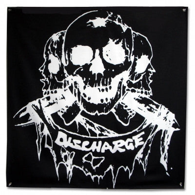 Discharge Born to Die Flag 48"x48" with skulls
