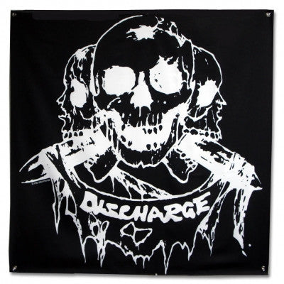 Discharge Born to Die Flag 48"x48" with skulls