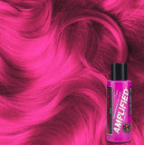 cool toned pink semi permanent hair dye glows under blacklight