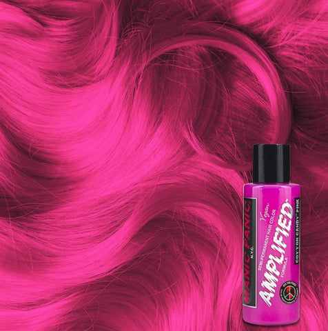 cool toned pink semi permanent hair dye glows under blacklight