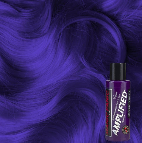 blue toned violet semi permanent hair dye