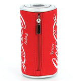 Officially licensed coca cola can coin purse canvas printed to look like a real coca cola can zippered closure