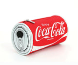 Officially licensed coca cola can coin purse canvas printed to look like a real coca cola can zippered closure