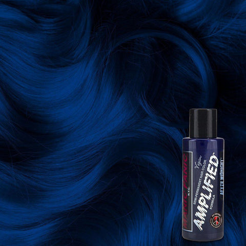 dark blue semi permanent hair dye with green undertones