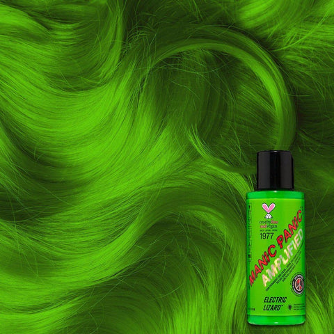 bright neon green semi permanent hair dye