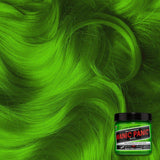 Neon green semi permanent hair dye