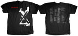 X Los Angeles black tee with back print 